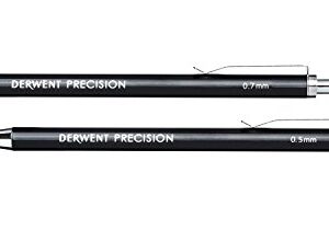 Derwent Mechanical Pencils 0.5, Metal Barrel, Precision, HB (2302428)