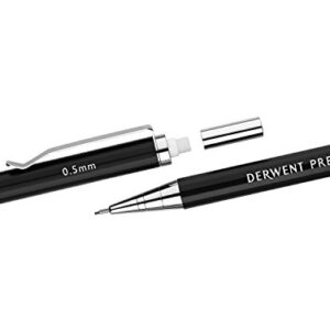 Derwent Mechanical Pencils 0.5, Metal Barrel, Precision, HB (2302428)