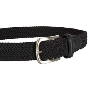 Dockers Big Boys' Braided Elastic-Web Stretch Belt, Black, Medium