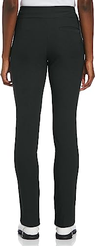 PGA TOUR Women's Regular Pull-on Golf Pant with Tummy Control (Size X-Small-Xx-Large), Black