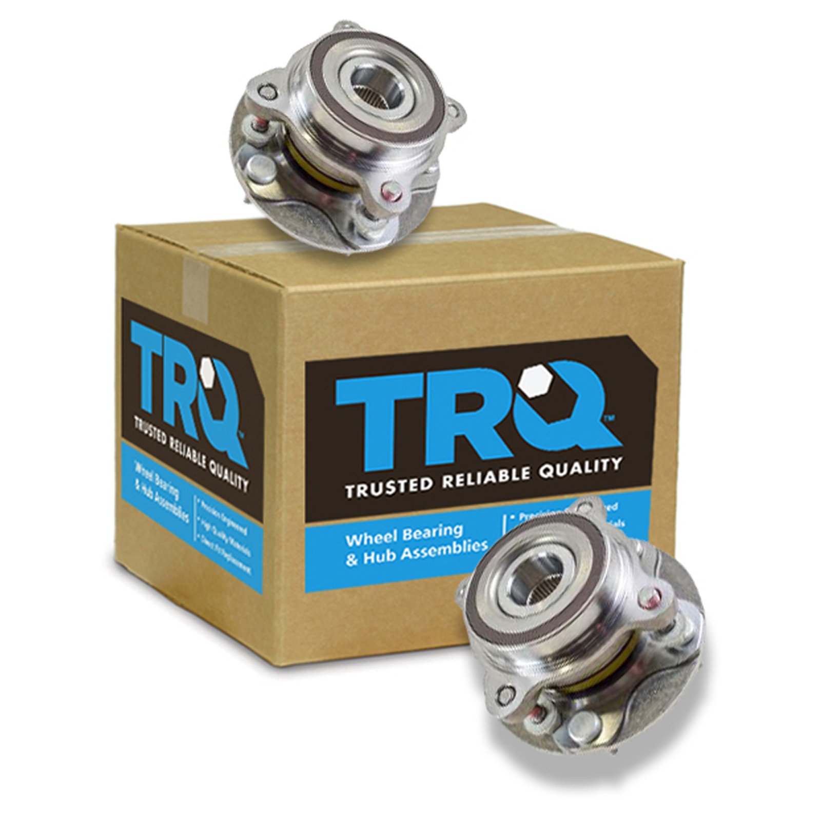 TRQ Front Wheel Bearing & Hub Assembly Pair for Toyota Pickup Truck SUV