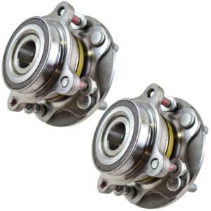 TRQ Front Wheel Bearing & Hub Assembly Pair for Toyota Pickup Truck SUV