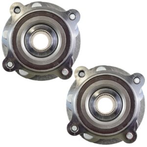 TRQ Front Wheel Bearing & Hub Assembly Pair for Toyota Pickup Truck SUV