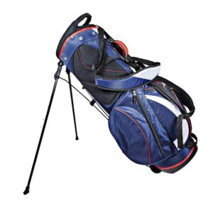 Club Champ Deluxe Stand Golf Bag, Red/White/Blue