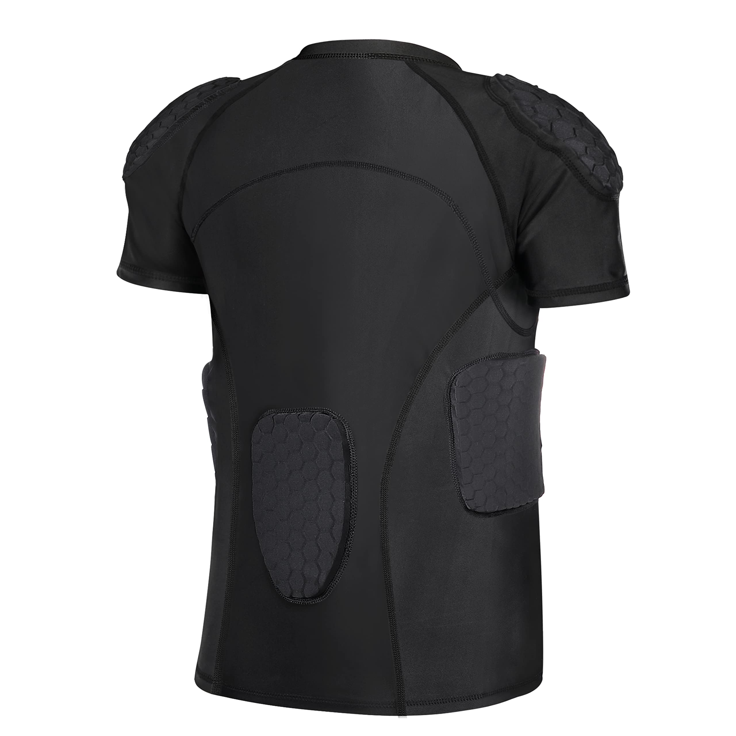 TUOYR Padded Compression Shirt Chest Protector Undershirt for Football Soccer Paintball Shirt