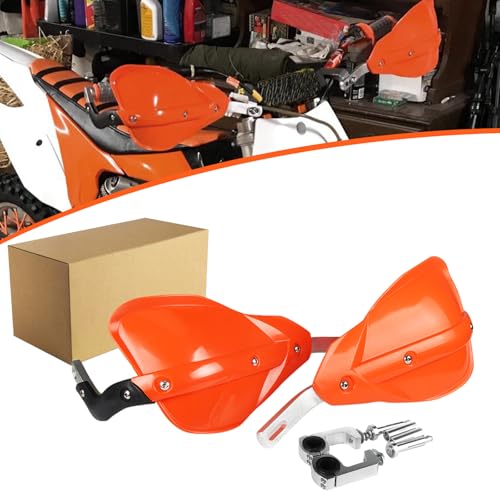 JFG RACING Orange Motorcycle Handguards Aluminum Universal Hand Guards For Motocross Dirt Bike EXC EXCF SX SXF SXS MXC MX XC XCW XCF XCFW EGS LC4 Enduro