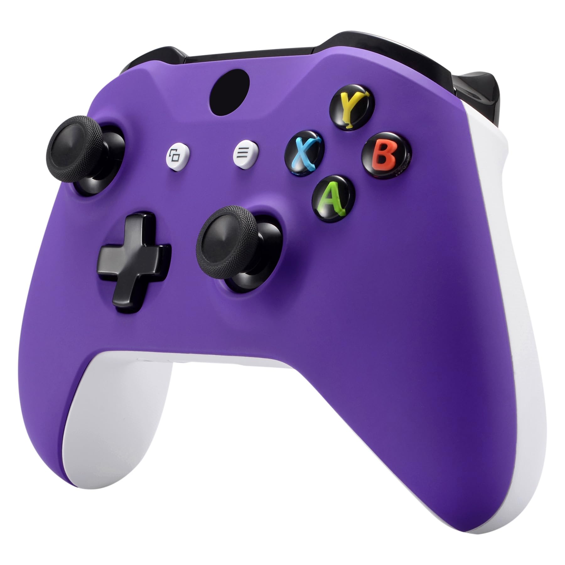 eXtremeRate Purple Soft Touch Front Housing Shell Case for Xbox One S/X Controller, Comfortable Replacement Kit Faceplate Cover for Xbox One Wireless Controller Model 1708 - Controller NOT Included