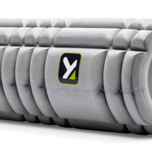 TriggerPoint CORE Foam Massage Roller with Softer Compression for Exercise, Deep Tissue and Muscle Recovery - Relieves Muscle Pain & Tightness, Improves Mobility & Circulation (12''), Gray