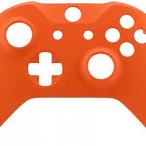 eXtremeRate Orange Soft Touch Front Housing Shell Case for Xbox One S/X Controller, Comfortable Replacement Kit Faceplate Cover for Xbox One Wireless Controller Model 1708 - Controller NOT Included