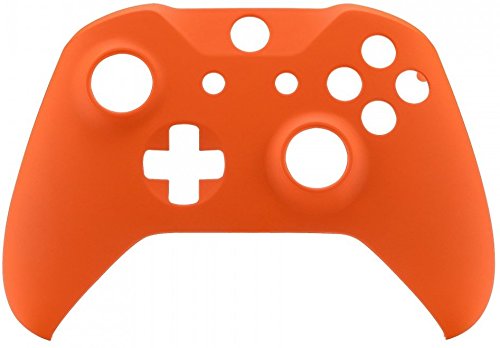 eXtremeRate Orange Soft Touch Front Housing Shell Case for Xbox One S/X Controller, Comfortable Replacement Kit Faceplate Cover for Xbox One Wireless Controller Model 1708 - Controller NOT Included