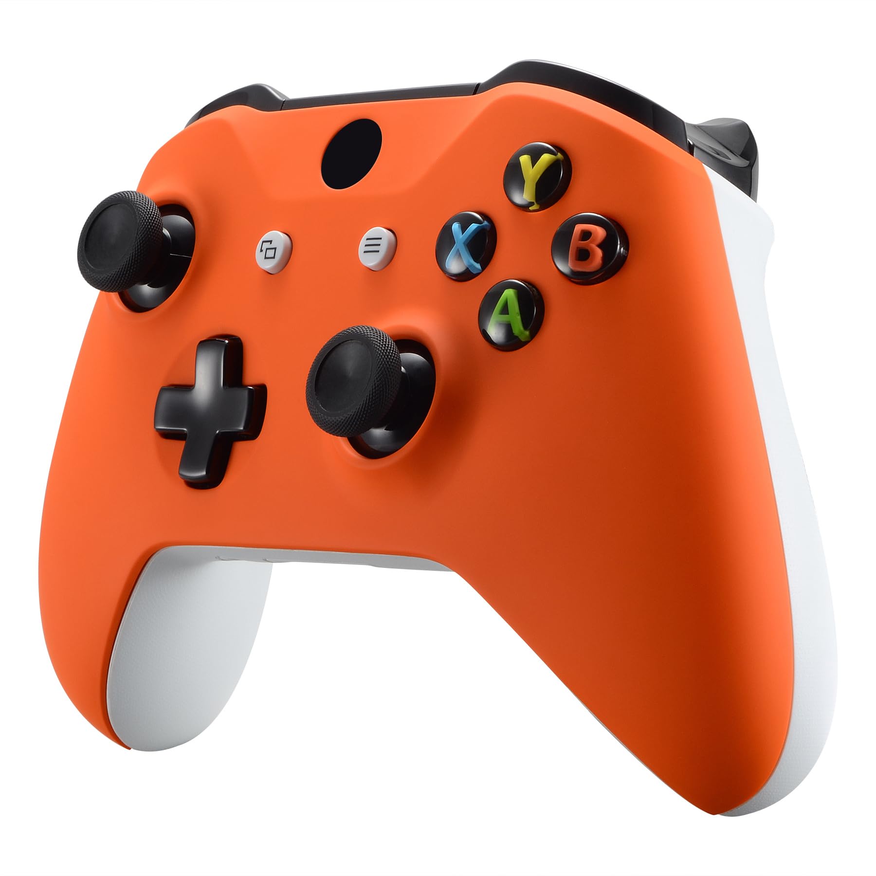 eXtremeRate Orange Soft Touch Front Housing Shell Case for Xbox One S/X Controller, Comfortable Replacement Kit Faceplate Cover for Xbox One Wireless Controller Model 1708 - Controller NOT Included