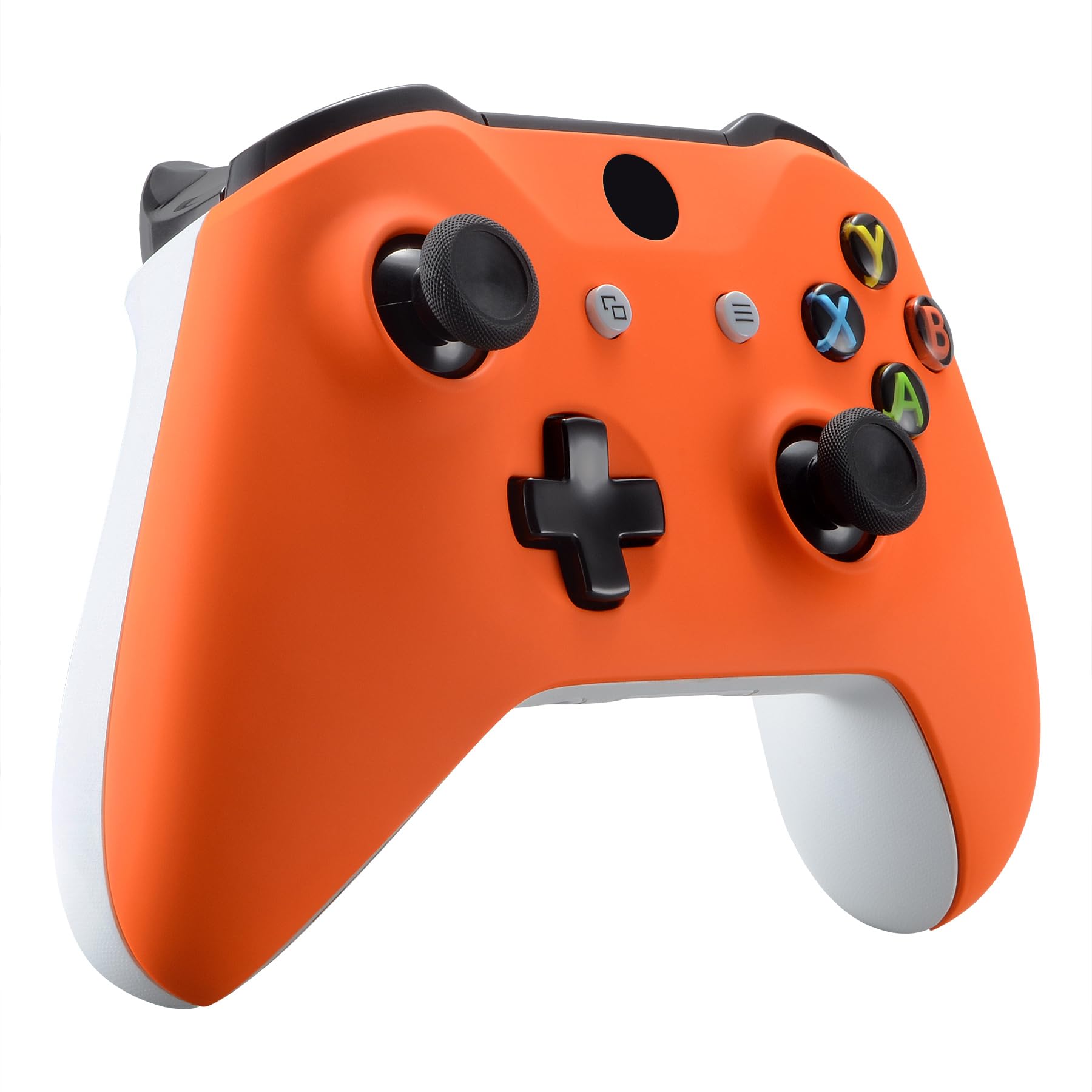 eXtremeRate Orange Soft Touch Front Housing Shell Case for Xbox One S/X Controller, Comfortable Replacement Kit Faceplate Cover for Xbox One Wireless Controller Model 1708 - Controller NOT Included