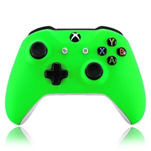 extremerate neon green soft touch grip front housing shell faceplate for xbox one x s controller model 1708 - controller not included