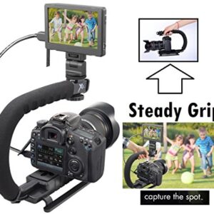 Camera Stabilizing Pro Grip Handle for Sony NEX-3N NEX-3NL NEX-5T NEX-5TL