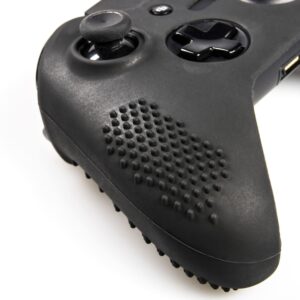 Studded Silicone Cover Skin Anti-Slip Compatible for Xbox One x 1(Black)