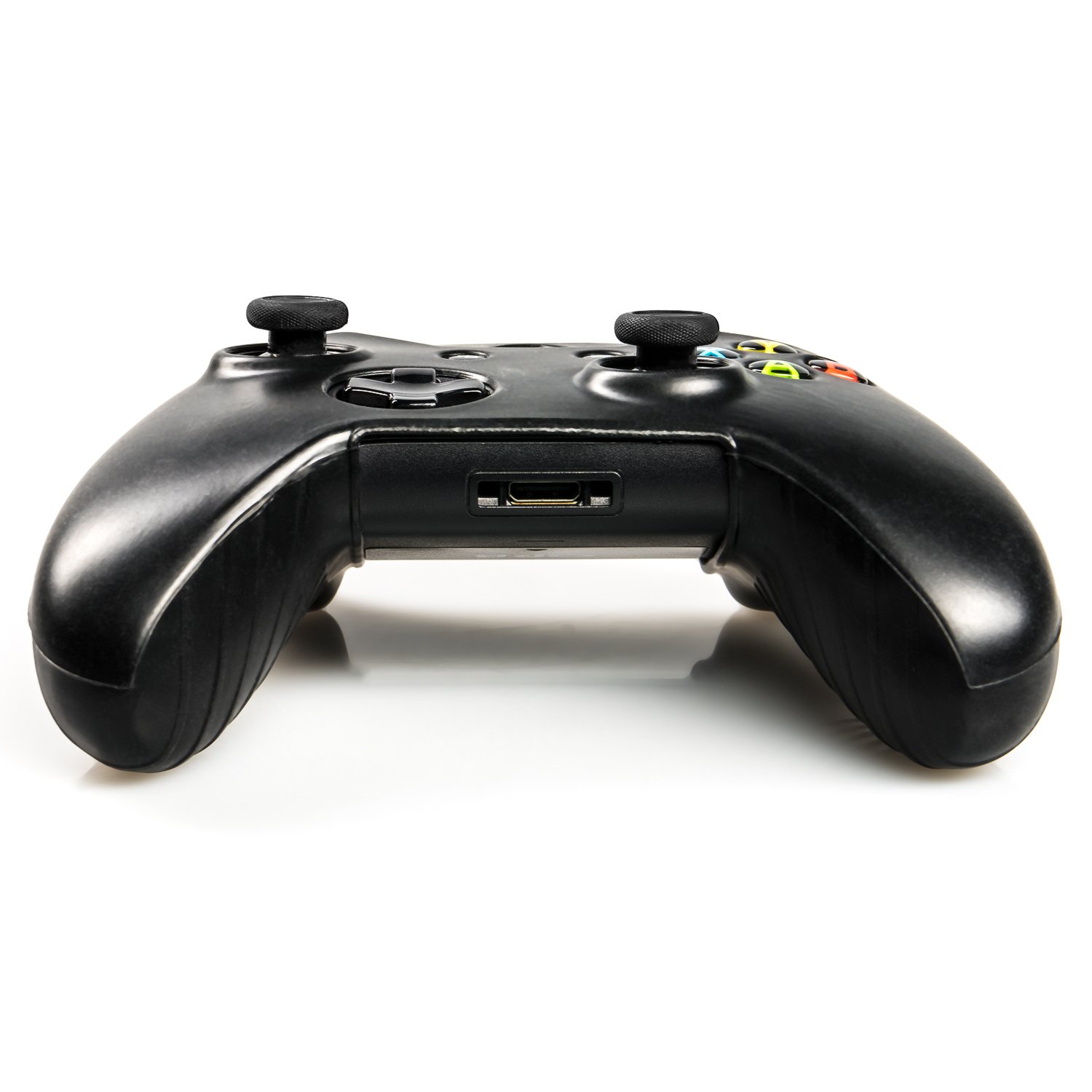 Controller Silicone Cover Skin Anti-Slip Compatible for Xbox One Controller x 1(Black)