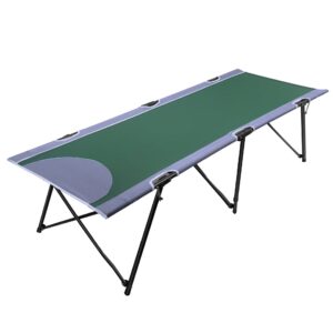 portal portable adults outdoor bed camp cots for sleeping with carry bag for home, travel, office, beach, support up to 300lbs, green