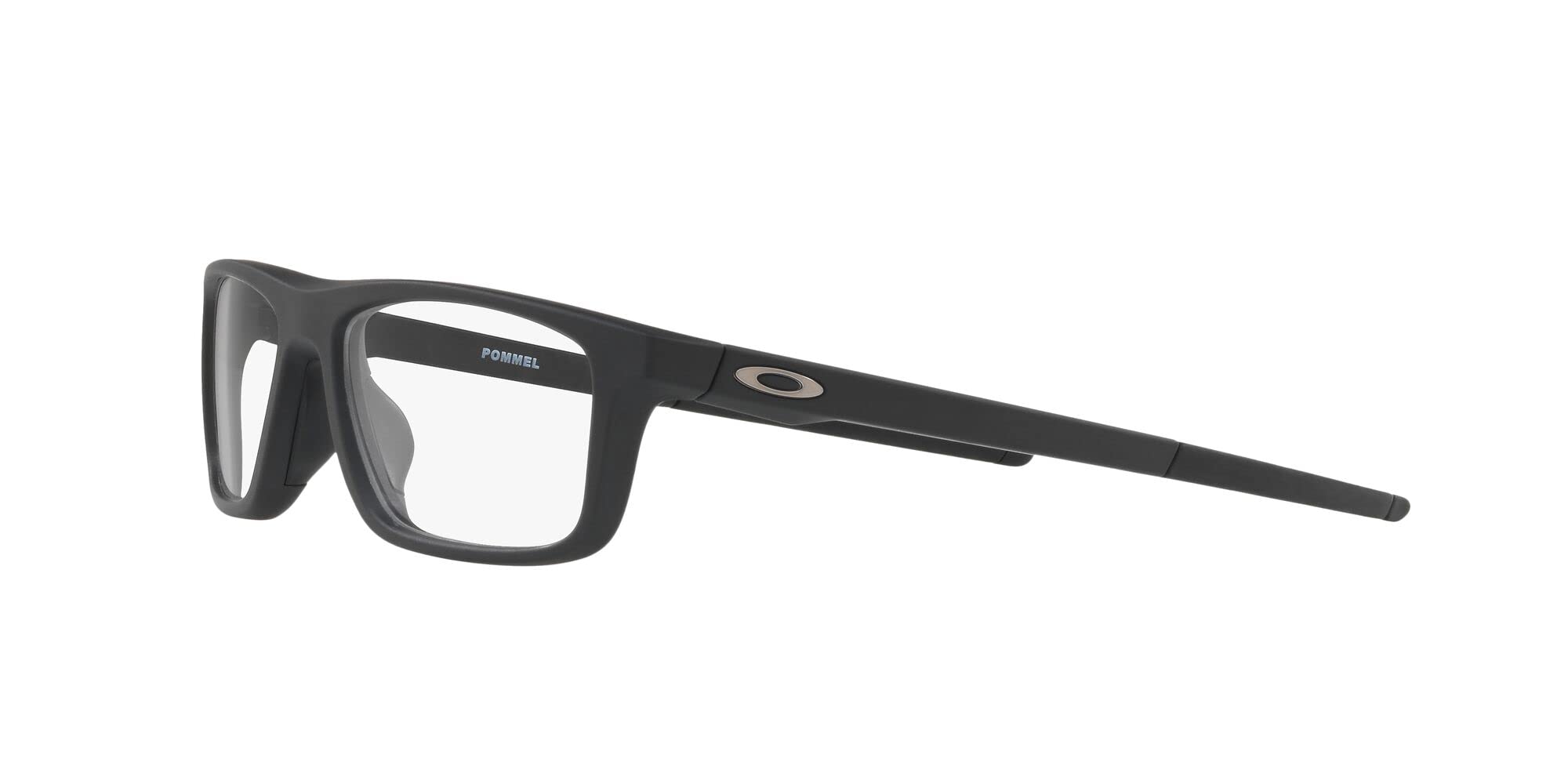 Oakley Men's OX8127 Pommel Rectangular Reading Glasses, Satin Black, 53mm + 1