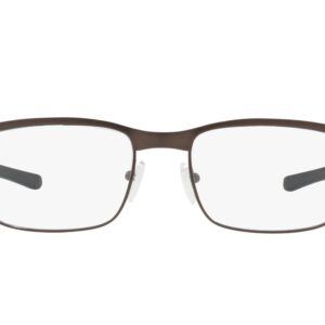 Oakley Men's Ox5132 Surface Plate Square Prescription Eyeglass Frames, Pewter/Demo Lens, 54 mm