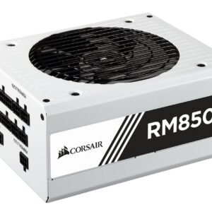 Corsair RM850x White Series Full Modular 80PLUS Gold ATX Power Supply Unit - White