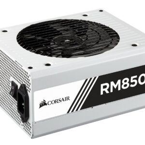 Corsair RM850x White Series Full Modular 80PLUS Gold ATX Power Supply Unit - White