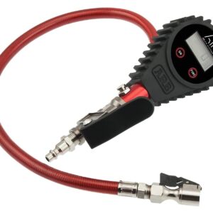 ARB ARB601 Digital Tire Pressure Gauge with Braided Hose and Chuck, Inflator and Deflator 25-75 PSI Readings