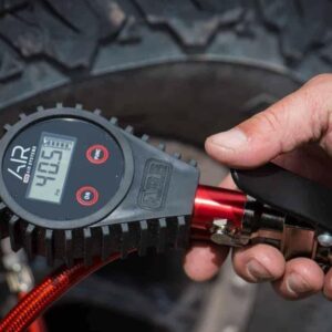 ARB ARB601 Digital Tire Pressure Gauge with Braided Hose and Chuck, Inflator and Deflator 25-75 PSI Readings