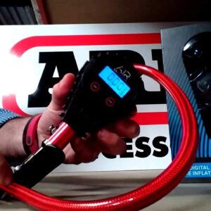 ARB ARB601 Digital Tire Pressure Gauge with Braided Hose and Chuck, Inflator and Deflator 25-75 PSI Readings