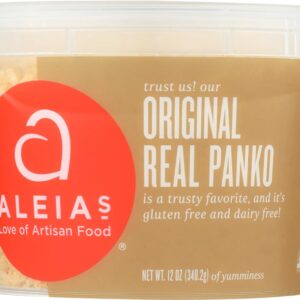 Aleias Gluten Free Panko Crumbs, Original, 12 Ounce (Pack of 3)