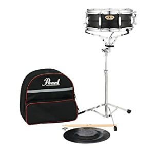 Pearl Student Snare Drum Education Kit with Practice Pad, Backpack Carrying Case, Sticks and Drum Key (SK910)