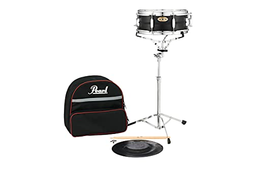 Pearl Student Snare Drum Education Kit with Practice Pad, Backpack Carrying Case, Sticks and Drum Key (SK910)