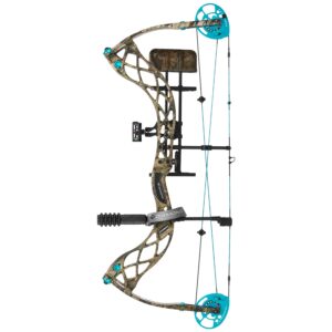 diamond archery carbon knockout compound bow - 3.2 lbs, 30" ata, 22.5" - 27" draw length, 302 fps, left hand 40 lbs, mossy oak