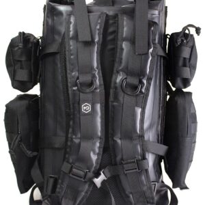 Mission Darkness Dry Shield Faraday Backpack 40L // Waterproof Tactical Bag with MOLLE Webbing and Removable Packs // Signal Blocking Anti-tracking Data Privacy EMP Shield for Electronics