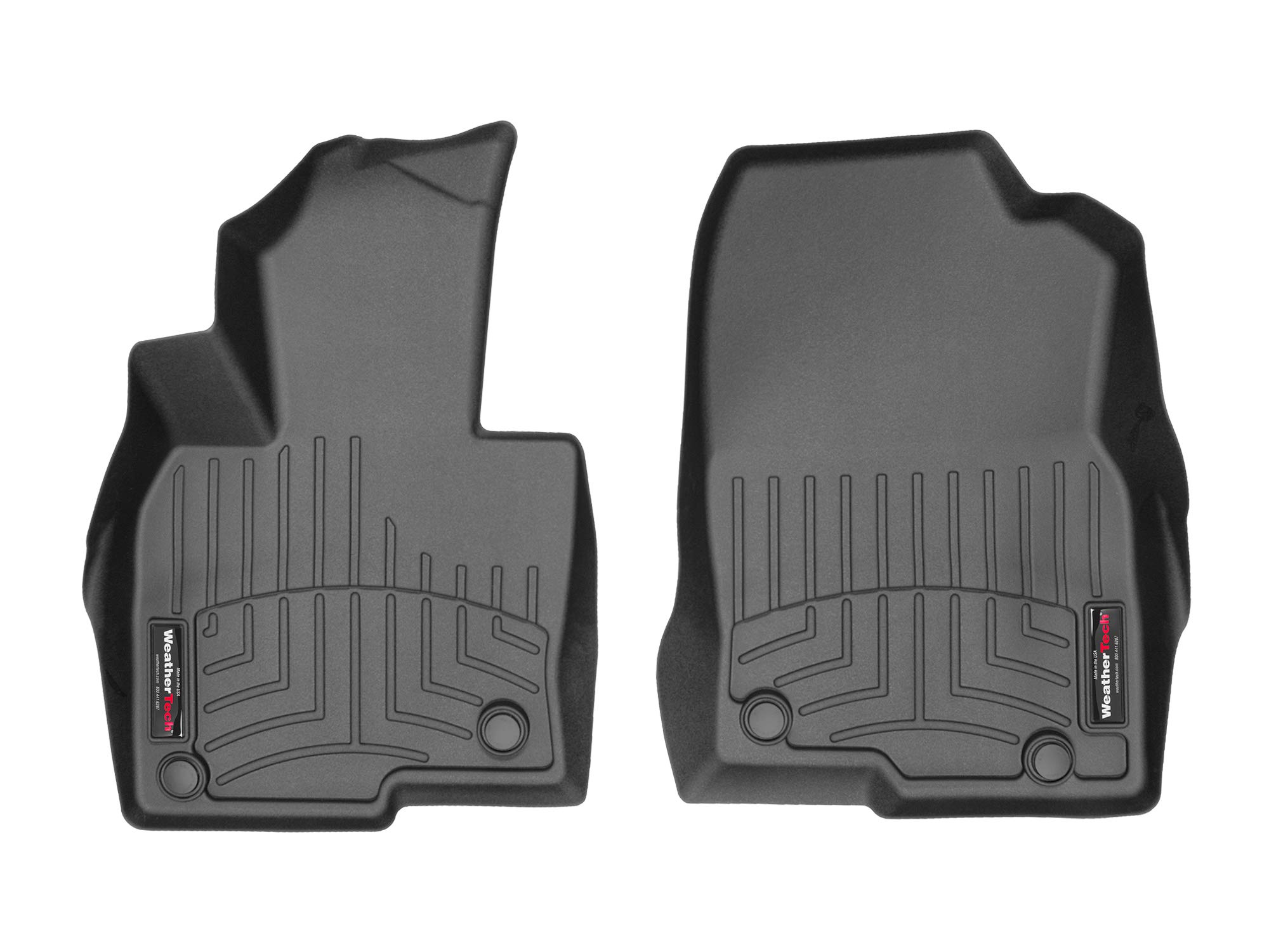 WeatherTech Custom Fit FloorLiners for Mazda CX-5-1st Row (4411871), Black