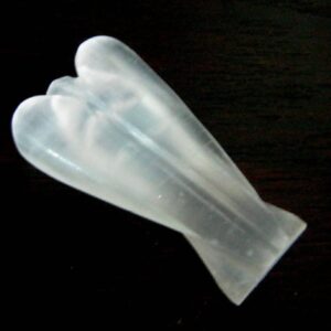 CRYSTALMIRACLE Exclusive Selenite Guardian Fairy Angel Crystal Healing Reiki FENG Shui Men Women Gift Psychic Energy Wellness Metaphysical Gemstone Health Wealth Love Aura Peace Meditation Spiritual