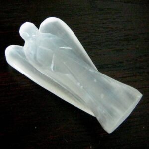 CRYSTALMIRACLE Exclusive Selenite Guardian Fairy Angel Crystal Healing Reiki FENG Shui Men Women Gift Psychic Energy Wellness Metaphysical Gemstone Health Wealth Love Aura Peace Meditation Spiritual