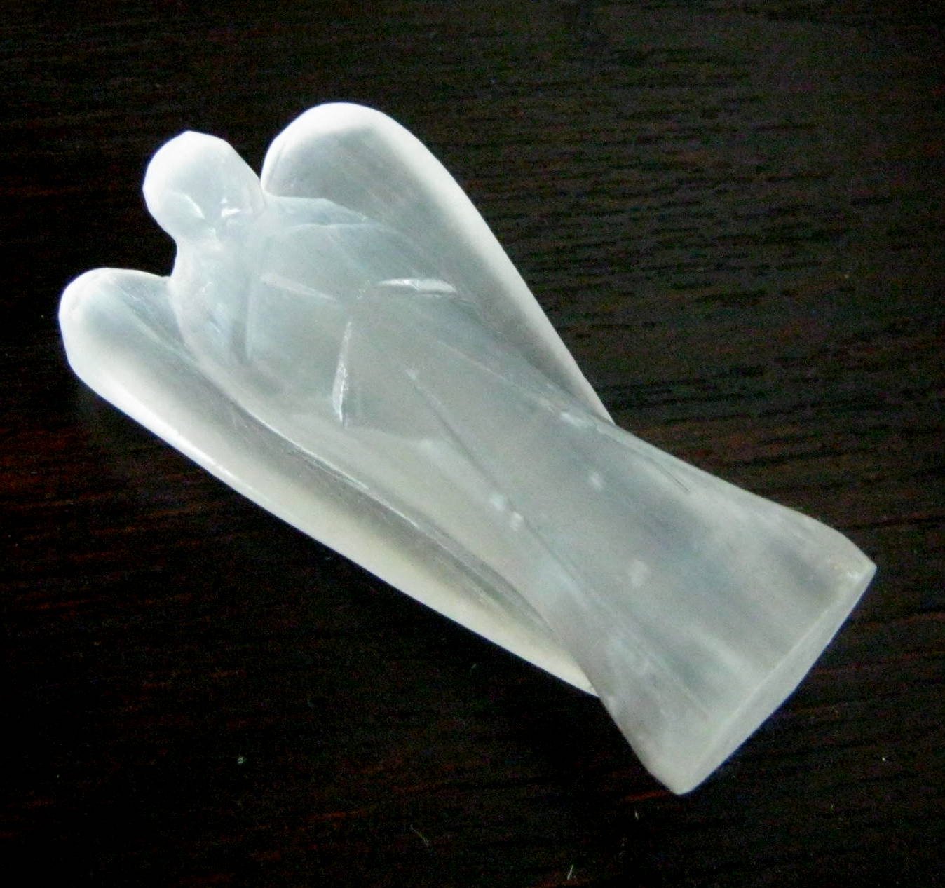 CRYSTALMIRACLE Exclusive Selenite Guardian Fairy Angel Crystal Healing Reiki FENG Shui Men Women Gift Psychic Energy Wellness Metaphysical Gemstone Health Wealth Love Aura Peace Meditation Spiritual