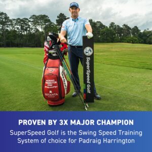 SuperSpeed Golf | Swing Speed Training System | Gain Swing Speed and 20 Yards | Speed Sticks used by Padraig Harrington | Includes Free Online Training