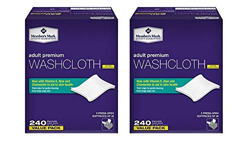 Member's Mark Adult Washcloths (240 Count) (2 Pack)