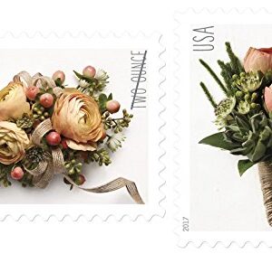 USPS Forever Stamp: Celebration Corsage and Boutonniere Combination Package (5 Sheets of Each)