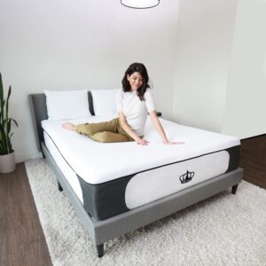 DynastyMattress 14.5” Inch CoolBreeze Plush Medium-Soft Gel-Memory-Foam Mattress Bed, Size Full 54 x 74 (USA Made)