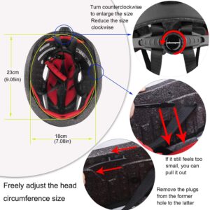 Shinmax Bike Helmet for Men Women, Bicycle Helmet with Detachable Magnetic Goggles for Adult Road Biking Mountain Cycling Helmet (BC-001)