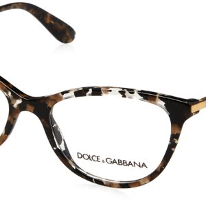 Dolce & Gabbana DG 3258-911 Eyeglasses, Black/Gold w/Demo Lens 54mm