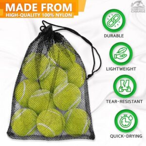 Mesh Bags Drawstring S/5/10 Pcs M/12 Pcs - Mesh Swim Bag Golf Ball Bag Mesh Drawstring Bags Small Mesh Bag Nylon Bag Net Bag Mesh Gym Bag - Tennis Ball Bag Beach Mesh Bag String Bag Mesh Ball Bag