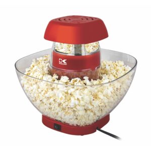 Kalorik Hot Air Volcano Popcorn Maker, Family Size Healthy Traditional No Oil Required Fast n Easy, Low Calorie Snack.