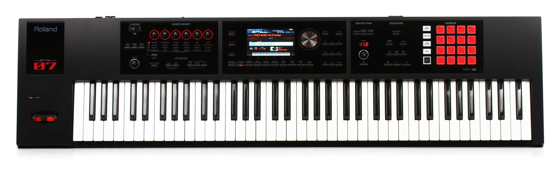 Roland FA-07 76-Key Music Workstation with 16 Backlit Pads