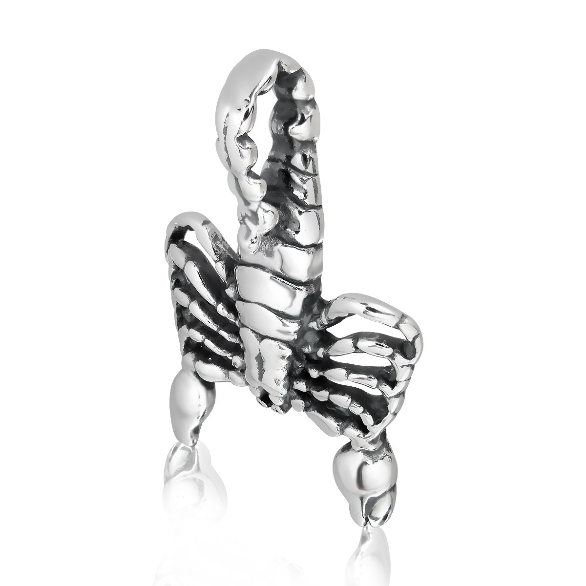 WithLoveSilver 925 Sterling Silver Zodiac Horoscope Scorpio Sign The Scorpion (24Oct–22Nov) Pendant