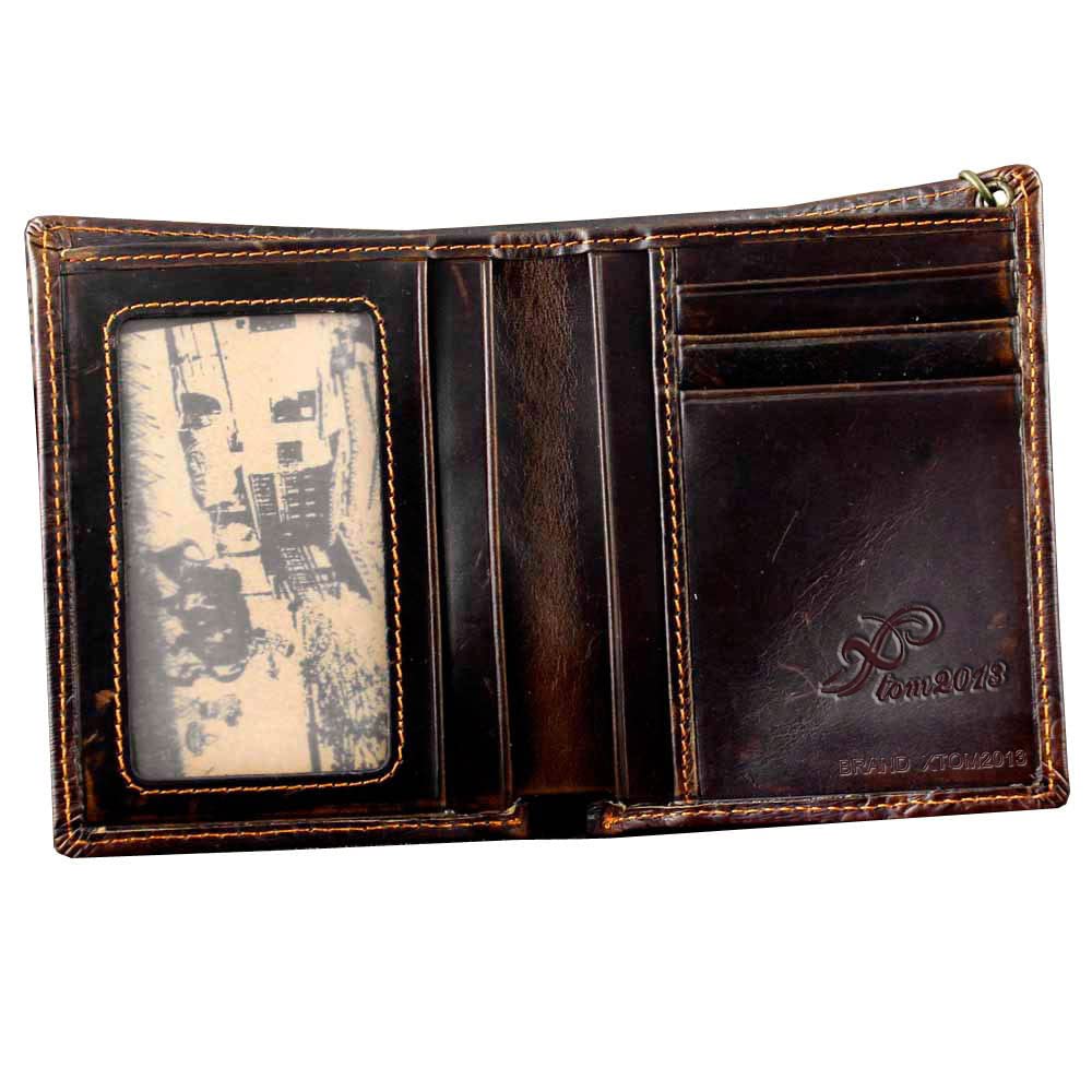 punkman2000 Vintage Dragon Mens Wallet Slim Card Money Purse Wi/Safe Chain