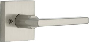 satin nickel modern halifax dummy door lever