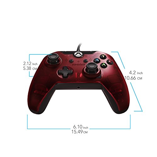 PDP Gaming Wired Controller: Crimson Red – Xbox One